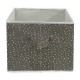 Caja organizadora de tela Link Life™ de 30 cm, diseño de estrellas color gris