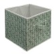 Caja organizadora de tela Link Life™ de 33 cm, diseño de hojas color verde