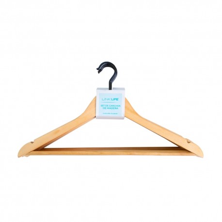 Set de ganchos de madera Link Life™, 10 piezas