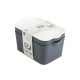 Set de cajas organizadoras de plástico Core™ Oxford apilables color gris, 2 piezas