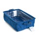 Organizador de tela con agarraderas de 14 x 27 cm color azul