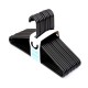 Set de ganchos de plástico Link Life™ color negro, 12 piezas
