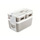 Set de cajas organizadoras de plástico Core™ apilables color beige, 3 piezas