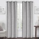 Cortinas con filtro de luz de poliéster Regal Home Collections® Geo Cube Jaquard de 1.93 x 2.13 m color gris, 2 piezas