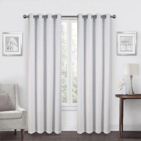 Cortina blackout de poliéster Regal Home Collections® Alexandria de 2.13 m, color blanco