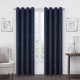 Cortina blackout de poliéster Regal Home Collections® Campbell de 2.13 m color azul marino