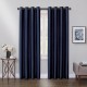 Cortina blackout de poliéster Regal Home Collections® Mystique de 1.27 x 2.13 m color azul marino