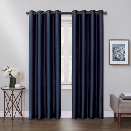 Cortina blackout de poliéster Regal Home Collections® Mystique de 1.27 x 2.13 m color azul marino