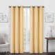 Cortinas con filtro de luz de poliéster Regal Home Collections® Mackenna de 1.93 x 2.13 m color oro, 2 piezas