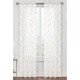 Cortina traslúcida de poliéster Regal Home Collections® Meadow de 1.27 x 2.13 m color marfil