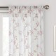 Cortina traslúcida de poliéster Regal Home Collections® Meadow de 1.27 x 2.13 m color blanco/rosa