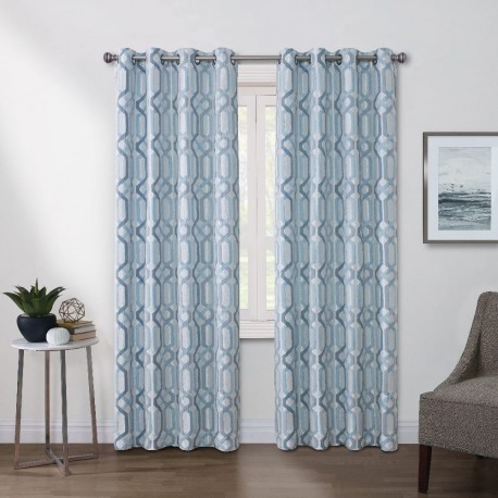 Cortina con filtro de luz de poliéster Regal Home Collections® Walker de 1.27 x 2.13 m color turquesa