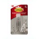 Gancho doble grande de níquel cepillado 3M Command™
