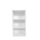 Organizador multiusos de madera Cazedis® con 3 compartimentos, color blanco