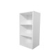 Organizador multiusos de madera Cazedis® con 3 compartimentos, color blanco