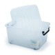 Caja de plástico de 35 x 28 cm transparente