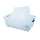 Caja de plástico de 57 x 38 cm transparente
