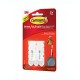 Ganchos medianos de plástico 3M Command™ color blanco, Set de 2