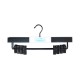 Set de ganchos para pantalón de madera Link Life™ color negro, 4 piezas