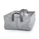 Organizador de tela con agarraderas de 14 x 27 cm color gris
