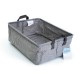 Organizador de tela con agarraderas de 14 x 27 cm color gris