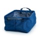 Organizador de tela con agarraderas de 13 x 21 cm color azul