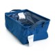 Organizador de tela con agarraderas de 13 x 21 cm color azul