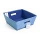 Contenedor de tela de 31 x 31 cm color azul