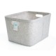 Caja organizadora de fieltro con agarraderas de 42 x 35 cm color beige