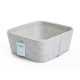 Caja organizadora de fieltro de 28 x 30 cm color beige