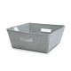 Contenedor de tela de 31 x 31 cm color gris