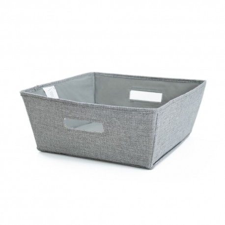 Contenedor de tela de 31 x 31 cm color gris