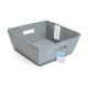 Contenedor de tela de 31 x 31 cm color gris