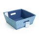 Contenedor de tela de 31 x 31 cm color azul claro