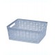 Canasta mediana Simply Essential™ de plástico color azul zen