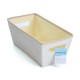 Contenedor de tela de 33 x 16 cm color beige