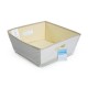 Contenedor de tela de 31 x 31 cm color beige