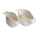 Canastas de fibra tejida Noritex™ 2 piezas, color beige