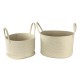 Set de canastas de poliéster Noritex™ California Town color café, 2 piezas