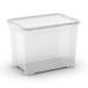 Caja de plástico Kis™ de 47 L transparente