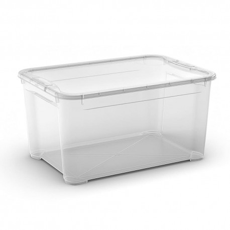 Caja de plástico Kis™ de 31 L transparente