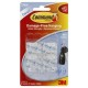 Mini ganchos de plástico 3M Command™ para pared color transparente, 6 piezas