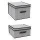 Set de cajas organizadoras Namaro Design® London color gris