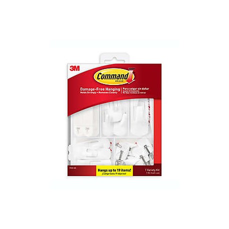 Kit para colgar 3M Command™ sin dañar color blanco