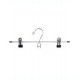 Ganchos para pantalones/faldas de metal Simply Essential™ color cromo/negro