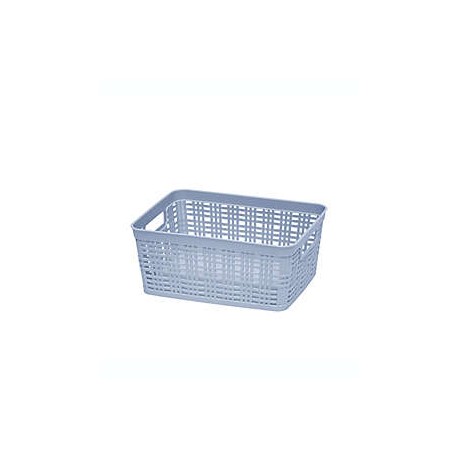 Canasta chica Simply Essential™ de plástico color azul zen