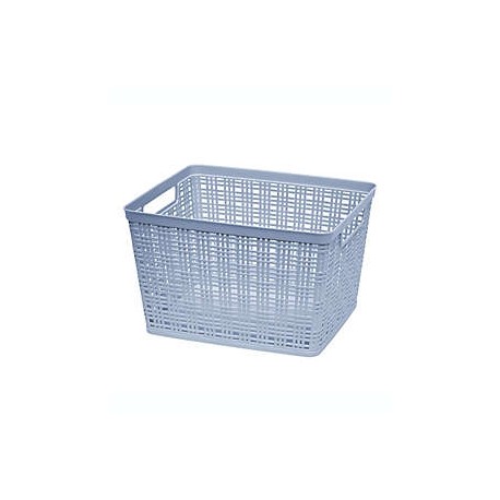 Canasta grande Simply Essential™ de plástico color azul zen
