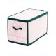 Caja para adornos navideños grande de polipropileno Winter Wonderland™ color rojo/verde