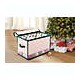 Caja para adornos navideños grande de polipropileno Winter Wonderland™ color rojo/verde