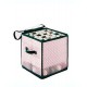 Caja para adornos navideños chica de polipropileno Winter Wonderland™ color rojo/verde